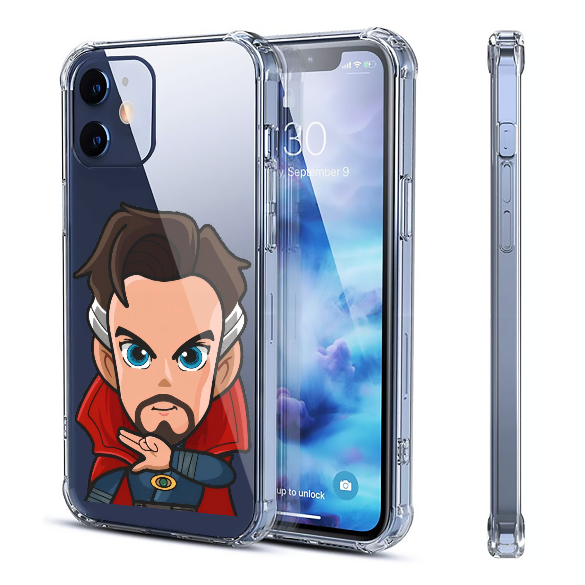 （画像用） アベンジャーズ The Avengers 【iPhone 12シリーズ対応】透明スマホケース（クリアソフトケース）